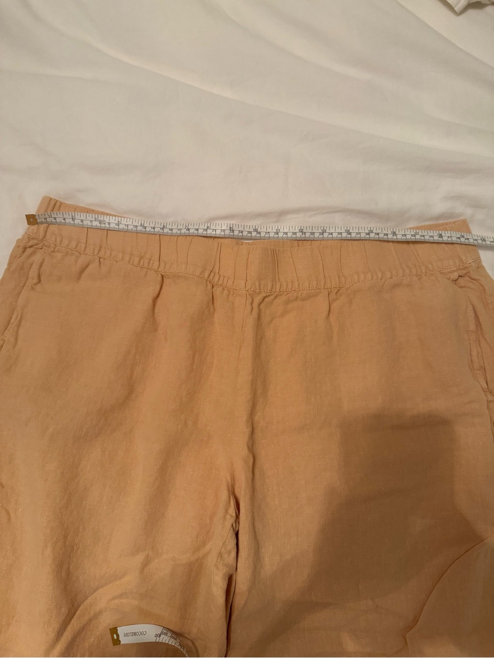 Pure Jill Women's Orange Linen Capris Size 2X Cottagecore Coastal - Picture 12 of 16